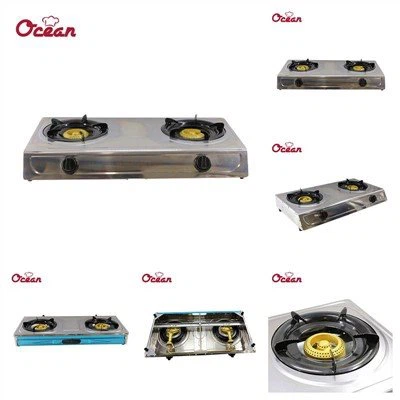 اسٹیل گیس چولہا 2 برنر